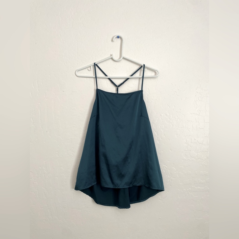 Silk Turquoise Tank Top